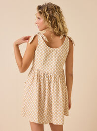 Palm Check Mama Dress Detail 5 - ALTAR'D STATE KIDS