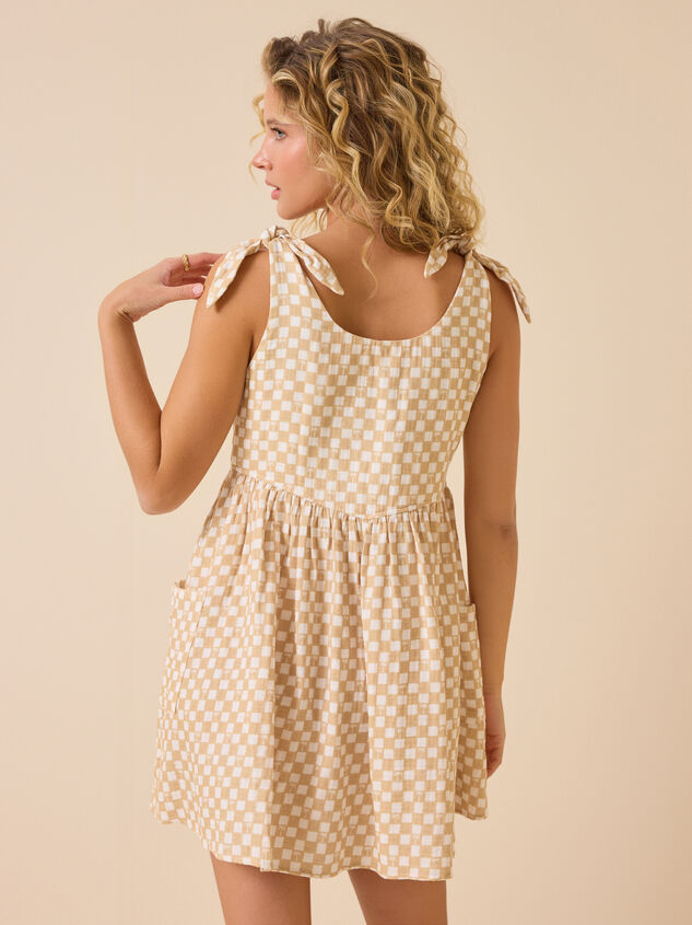 Palm Check Mama Dress Detail 5 - ALTAR'D STATE KIDS