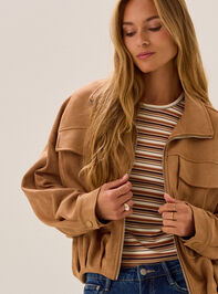 Millie Suede Jacket Detail 2 - AS Kids