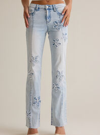 Bea Flower Patchwork Jeans Detail 2 - AS Kids
