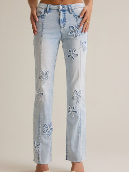 Bea Flower Patchwork Jeans - AS Kids