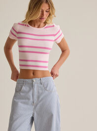 Tate Stripe Sweater Top Detail 3 - AS Kids