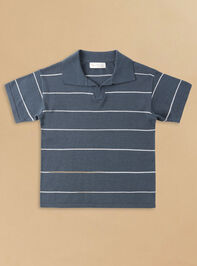 Chandler Striped Navy Polo by Rylee + Cru - ALTAR'D STATE KIDS