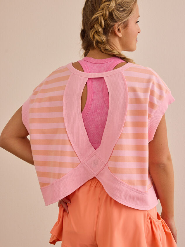 In Motion Stripe Circle Back Tee - ALTAR'D STATE KIDS