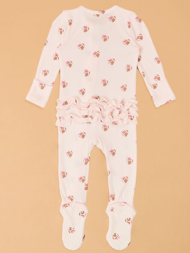 Mini Football Heart Ruffled Footie Detail 4 - AS Kids