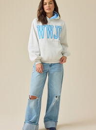 WWJD Embroidered Hoodie Detail 3 - ALTAR'D STATE KIDS