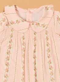 Antoinette Striped Peter Pan Footie Detail 3 - AS Kids
