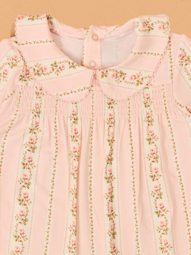Antoinette Striped Peter Pan Footie Detail 3 - AS Kids