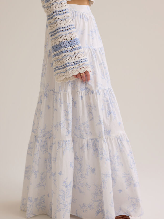 Catherine Floral Midi Skirt Detail 5 - ALTAR'D STATE KIDS