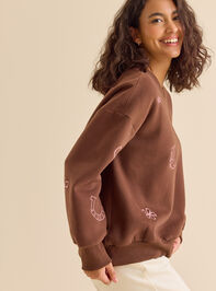 Cowgirl Icons Embroidered Mama Sweatshirt Detail 4 - ALTAR'D STATE KIDS