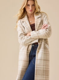 Jolie Plaid Wool Peacoat Detail 5 - ALTAR'D STATE KIDS