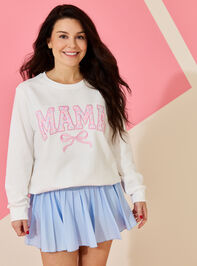 Lilly Bow Mama Sweatshirt Detail 3 - ALTAR'D STATE KIDS