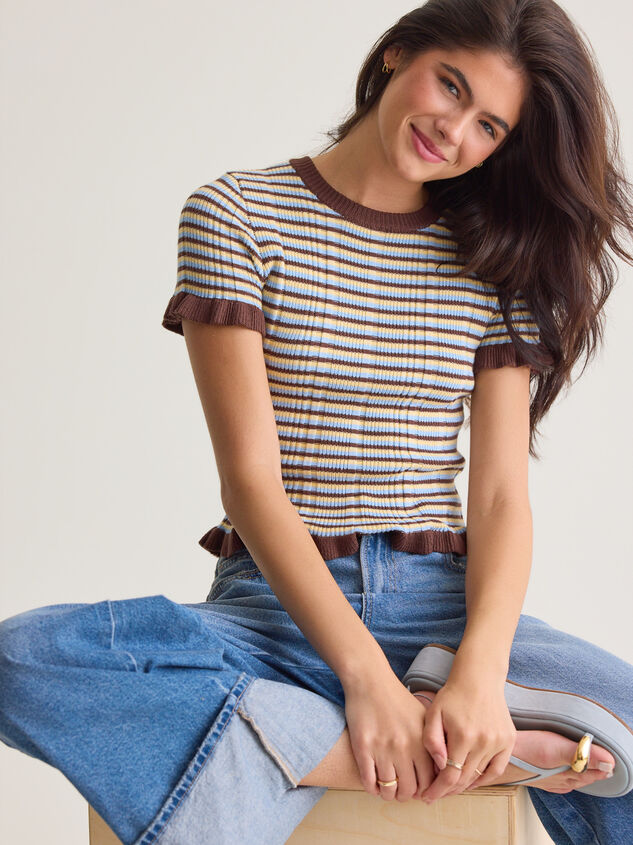 Rylan Striped Knit Tee - AS Kids