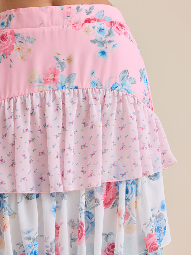 Brea Floral Ruffle Maxi Skirt Detail 2 - ALTAR'D STATE KIDS