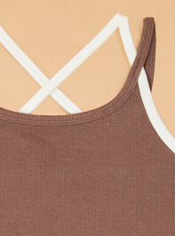 Sami Solid Rib Double Layer Tank Detail 2 - AS Kids