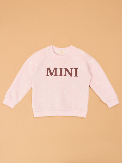 Penelope Polka Dot Mini Sweatshirt - AS Kids