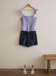 Indie Smocked Babydoll Top Detail 3 - AS Kids