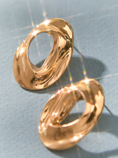 Open Circle Statement Earrings - AS Kids