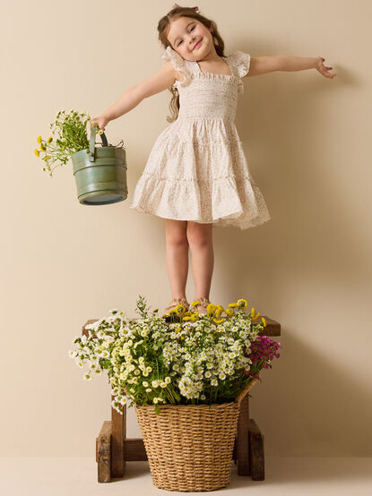 Esme Floral Smocked Dress - ALTAR'D STATE KIDS