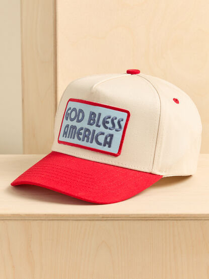 God Bless America Patch Trucker Hat - AS Kids