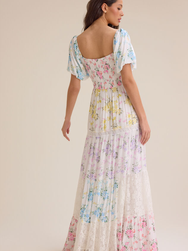 Harlie Floral Maxi Dress Detail 6 - AS Kids