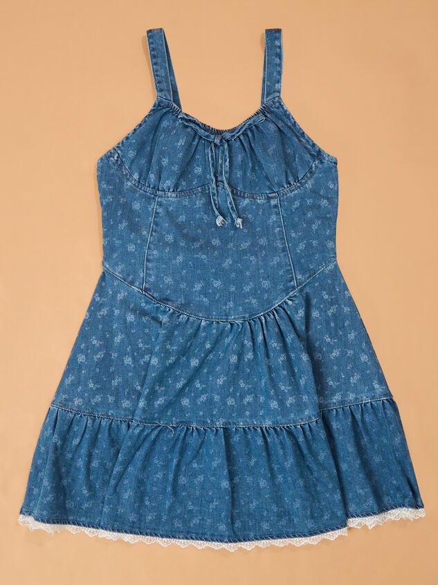 Presley Denim Dress and Tee Set Detail 5 - AS Kids