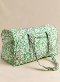 Green Gardenia Quilted Duffle - AS Kids