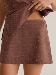 Rowyn Rhinestone Mini Skirt Detail 2 - AS Kids