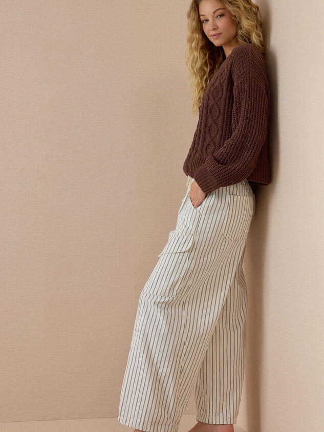 Colette Cable Knit Sweater Detail 4 - AS Kids