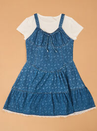 Presley Denim Dress and Tee Set - AS Kids