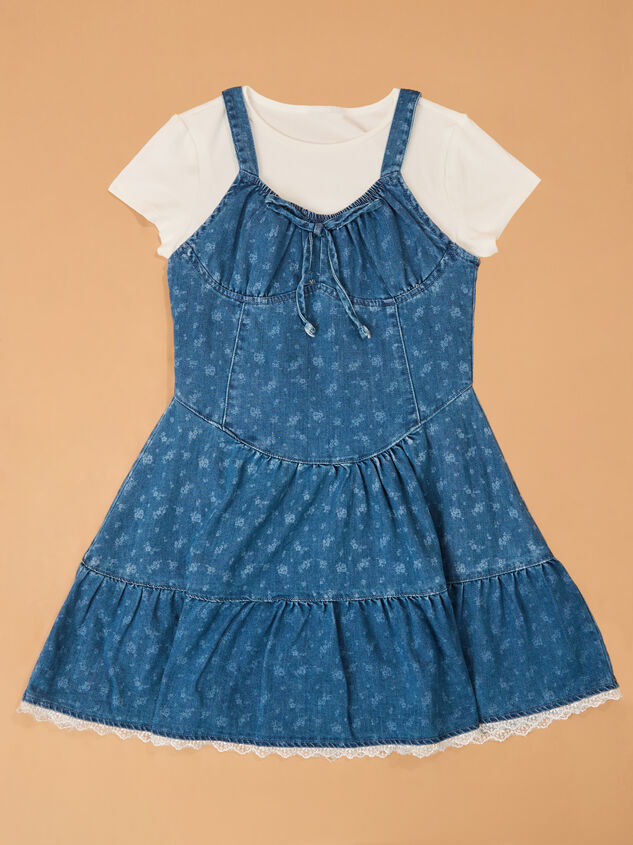 Presley Denim Dress and Tee Set - AS Kids