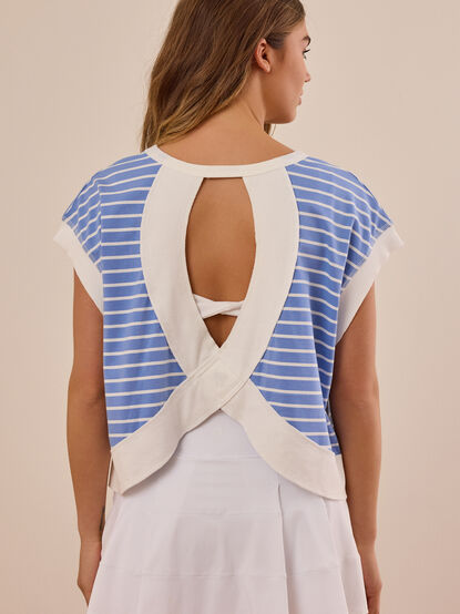 In Motion Stripe Circle Back Tee - ALTAR'D STATE KIDS