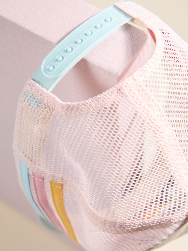 Striped Bronco Trucker Hat Detail 3 - ALTAR'D STATE KIDS