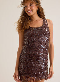 Ariel Crochet Sequin Mini Dress Detail 2 - AS Kids