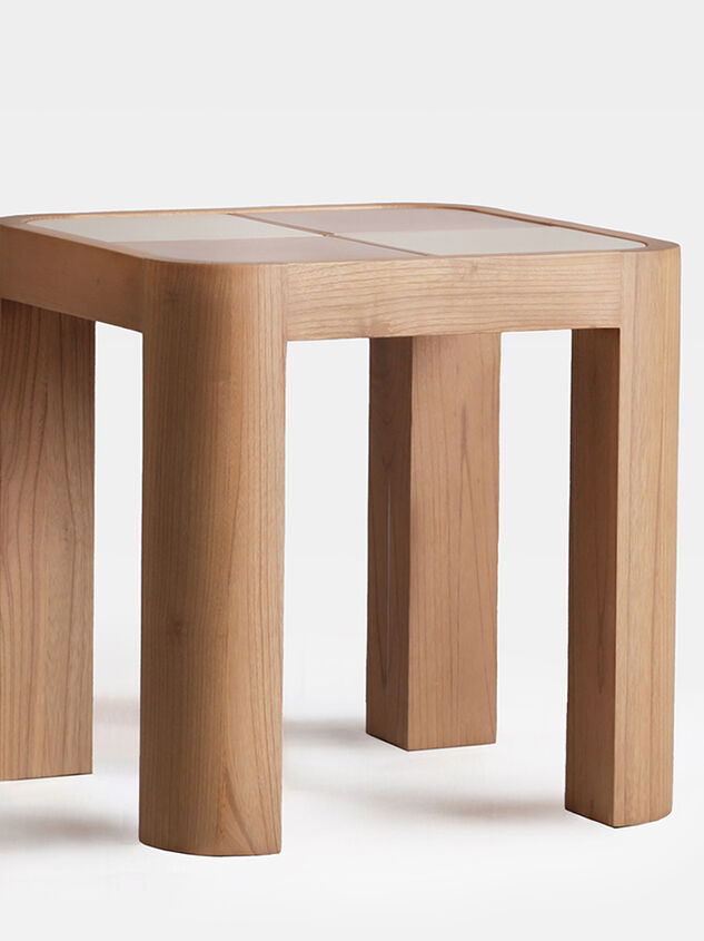 Audrey Wood Side Table Pink Detail 3 - ALTAR'D STATE KIDS