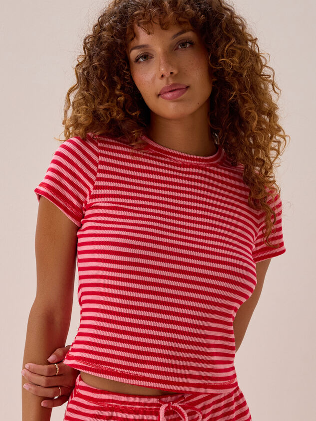 Lola Stripe Tee Detail 2 - AS Kids