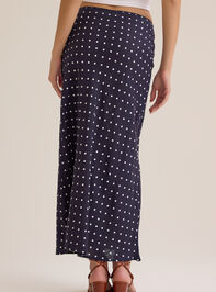 Elodie Polka Dot Linen Maxi Skirt Detail 6 - ALTAR'D STATE KIDS