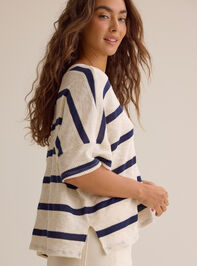 Dylan Striped V-Neck Top Detail 4 - AS Kids