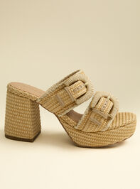 Danila Platform Raffia Heels - AS Kids