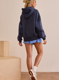 Polka Dot Patch Hoodie Detail 3 - AS Kids