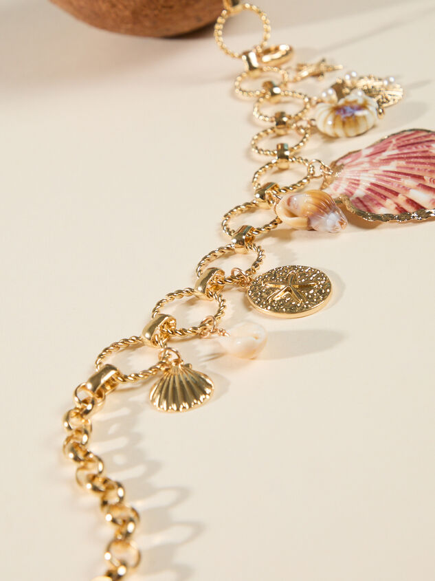 Lyla Shell Charm Necklace Detail 4 - ALTAR'D STATE KIDS