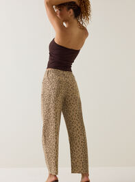 Zariah Cheetah High Waist Barrel Pants Detail 5 - AS Kids