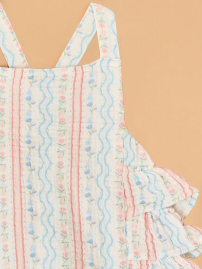 Tulip Stripe Ruffle Sunsuit - AS Kids