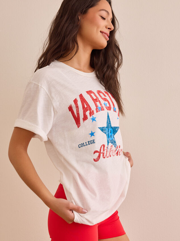 Varsity Athletic Oversized Tee Detail 4 - AS Kids