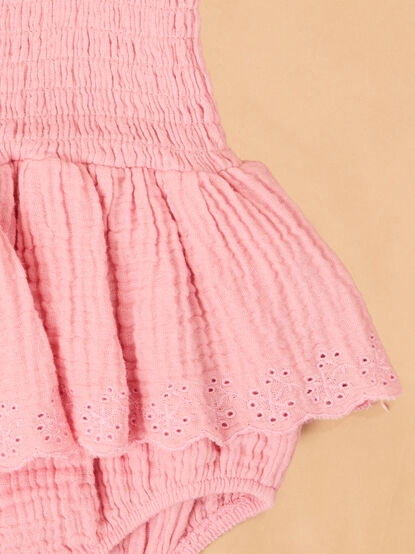 Macey Smocked Bubble With Skirt - ALTAR'D STATE KIDS