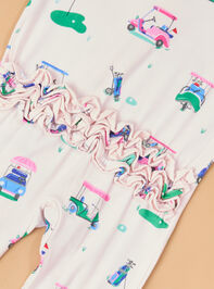 Vivian Vintage Golf Ruffle Footie Detail 2 - ALTAR'D STATE KIDS