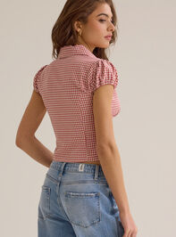 Bonnie Gingham Button Up Top Detail 4 - ALTAR'D STATE KIDS