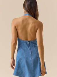 Rebecca Denim Mini Dress Detail 3 - ALTAR'D STATE KIDS