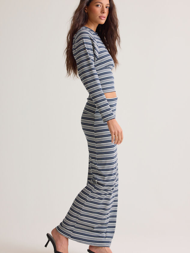 Lisa Striped Maxi Skirt Detail 3 - AS Kids