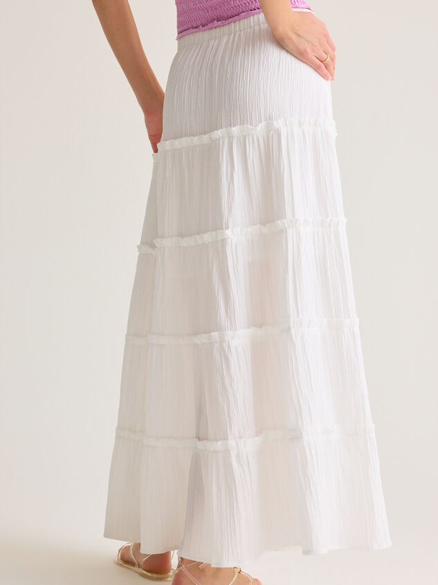 Gillian Tiered Maxi Skirt Detail 6 - AS Kids